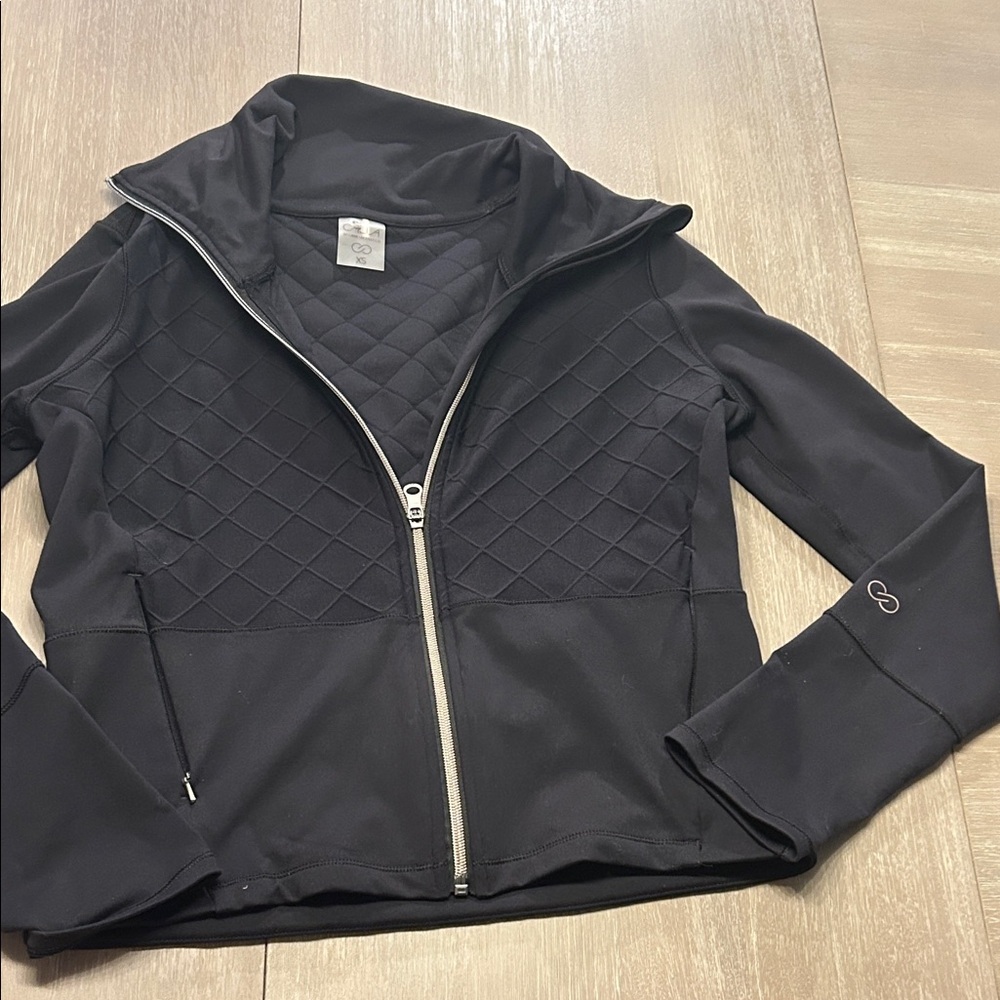 CALIA by Carrie Underwood Black Quilted Utility Jacket‎